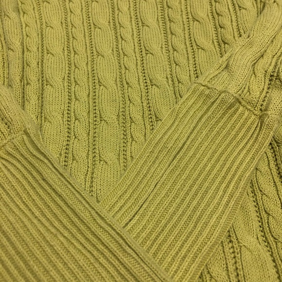 American E 100% cotton knit V-neck tunic sweater - Picture 5 of 5